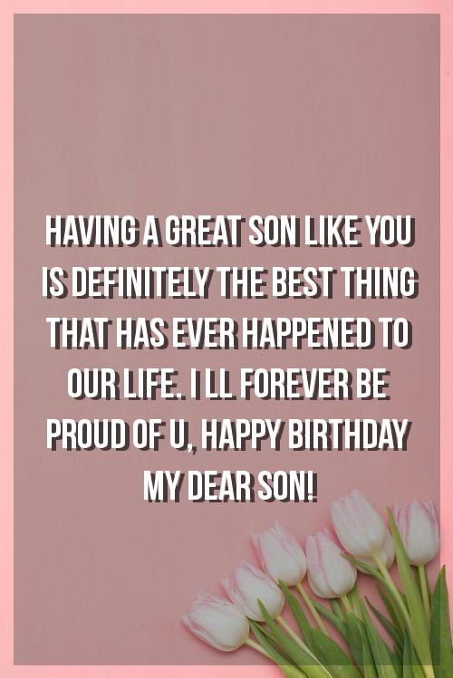 happy birthday wishes to son from mother